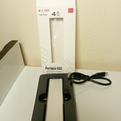 M.2 Portable SSD – 4TB High-Speed External Solid State Drive (Type-C) White